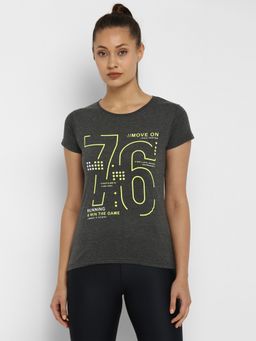 ap'pulse - Women Round Neck Short Sleeve Printed T-Shirt