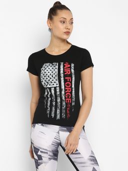 ap'pulse - Women Round Neck Short Sleeve Printed T-Shirt