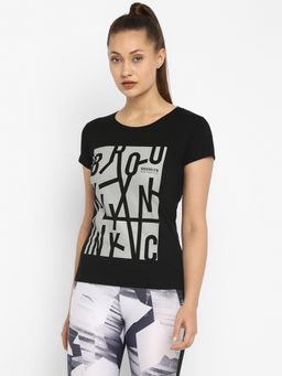 ap'pulse - Women Round Neck Short Sleeve Printed T-Shirt