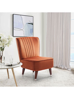 HomeTown - Jane Velvet Accent Chair in Burgundy