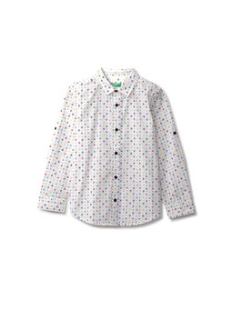 United Colors of Benetton - Boys White Printed Shirts