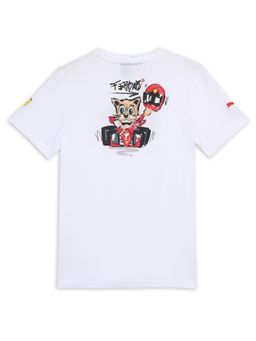 Puma - Ferrari Dylan Kids White T-Shirt