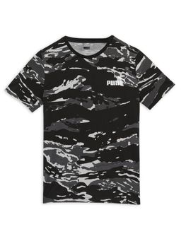 Puma - Essentials+ Camo Boys Black T-Shirt