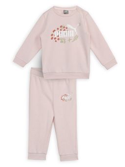 Puma - Essentials Fc Infant Kids Pink Sweatshirt & Pant