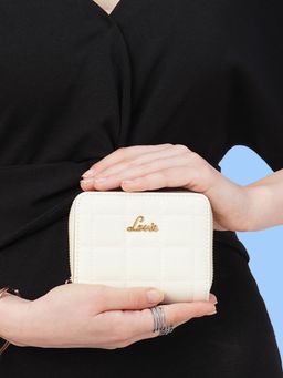 Lavie - square flap women's small wallet (Off White) (S)