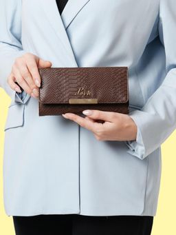 Lavie - Women's Croco Trifiano Trifold Large Wallet (L)