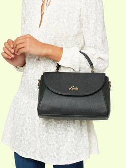 Lavie - Women's Bleech Flap Satchel Handbag (Black) (L)