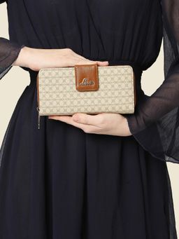 Lavie - Mono Mia Womens's Zip Wallet(Beige) (L)