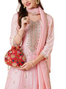 Lavie - Women's Jiya Floral Embroidered Small Potli (S)