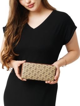 Lavie - Women's Sacy Monogram Print Large Zip Around Wallet (L)