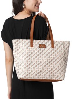 Lavie - Women's Miranda Monogram LL Print Tote (OFF WHITE) (L)