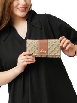 Lavie - Women's Trifiano Monogram Print Large Trifold Wallet (L)