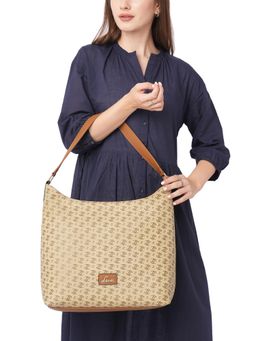 Lavie - Women's Portia Monogram Print Large Hobo Handbag (L)