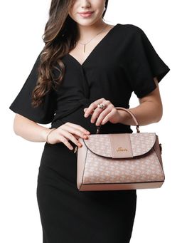 Lavie - Women's Mono LL Becky Flap Satchel Handbag (Pink) (One Size)