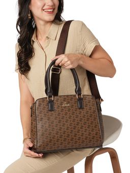 Lavie - Women's Mono Tyra Satchel Handbag (Coffee) (M)