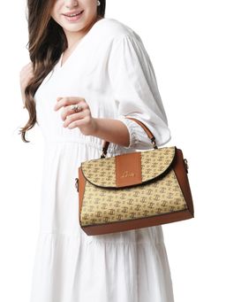 Lavie - Women's Mono Becky Flap Medium Satchel Handbag (M)