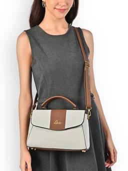 Lavie - Women's Nicky Flap Satchel Handbag (Off White) (L)