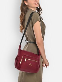 Lavie - Womens Wine Vello Utility Sling Bag (M)