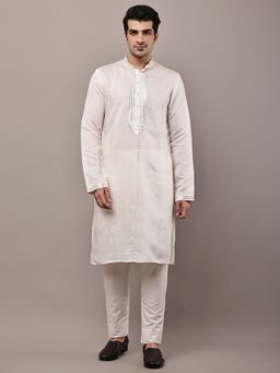 MULTI SHADES - Men's White Kurta and Pyjama
