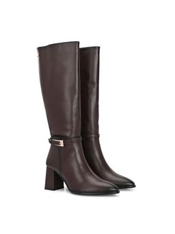 Delize - Women Brown Knee High Casual Boots