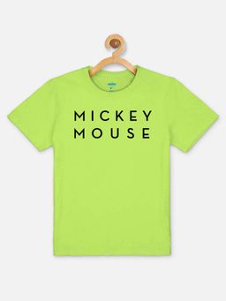 Kidsville - Mickey & Friends Featured T-Shirt for Kids Boys - Green