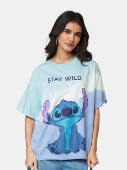The Souled Store - Lilo & Stitch Stay Wild Women Oversized T-Shirt