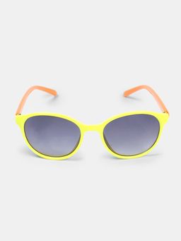 DukieKooky - Unisex Kids Grey Lens Yellow Wayfarer Sunglasses - 900731-Grey