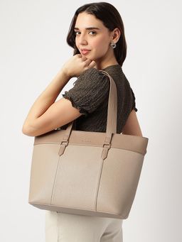 Fastrack - Beige Solid Croco Core Handbag