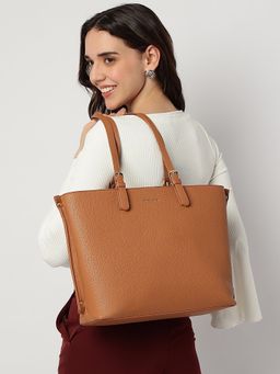 Fastrack - Tan Solid Mood Muse Handbag