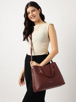 Fastrack - Red Solid Classic Large Slingbag with Detachable Strap