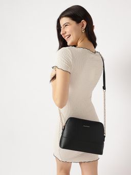 Fastrack - Black Solid Velvet Touch Sling