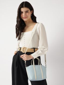 Fastrack - Blue Textured Smooth Talker Sling Bag