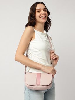 Fastrack - Pink Solid On The Go Sling Bag