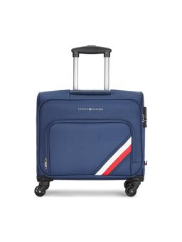 Tommy Hilfiger - Navy Blue Solid Roosevelt Pro Trolley Bag
