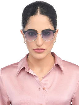 Vincent Chase - Black Full Rim Clubmaster Sunglasses - VC S15796