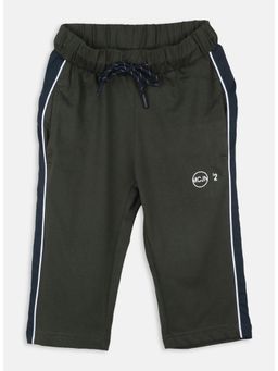 Monte Carlo - Olive Cotton Blend Printed Capri