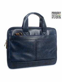 The Clownfish - Faux Leather 12 Inch Laptop Messenger Bag with Detachable Belt