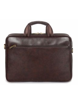 The Clownfish - Faux Leather 15.6 Inch Laptop Messenger Bag with Detachable Belt