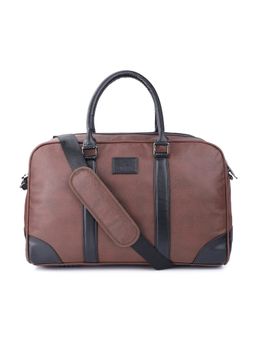 The Clownfish - 30L Unisex FauxLeather 15.6 Inch Laptop Travel Duffle Bag with Detachable Belt
