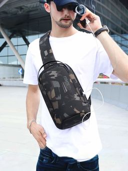 The Clownfish - Unisex Travel Crossbody Sling Bag with USB Charging