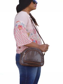 The Clownfish - Faux Leather Crossbody Sling Bag with Adjustable Detachable Belt