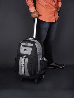 The Clownfish - 33L Polyester 2 Wheel Laptop Trolley Backpack