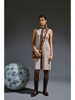 Banana Labs - Crater Stormy Grey and Brown Dress