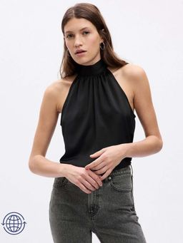 GAP - High-Neck Womens Top Black