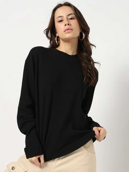 GAP - Womens Crew Neck Top Black