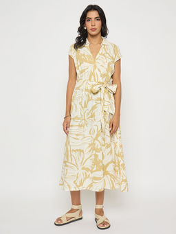 Madame - Beige Wrap Dress