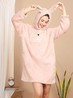 Sweet Dreams - Pink Women Solid Nightdress