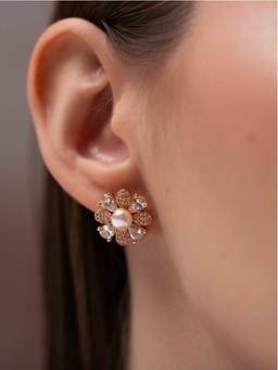 Zeraki Jewels - Nooriya Earrings - Rose gold