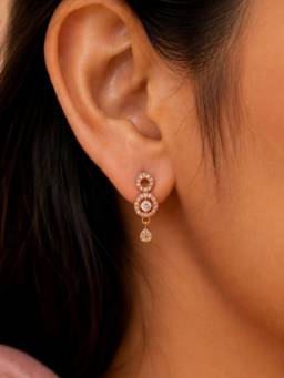 Zeraki Jewels - Rihanna Rose Gold Earrings
