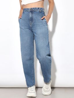 ONLY - Women's Wide Fit High Rise Blue Jeans